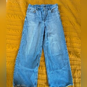 American Eagle Curvy Super High Rise Baggy Straight Jeans